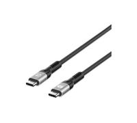Manhattan USB-C to USB-C Cable (240W), 1m, Male to Male, Black, Thunderbolt 4, 40 Gbps (USB4 Gen 3x2), Extended Power Range (EPR) charging up to 240W (Note additional USB-C 240W wall charger needed), 