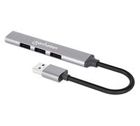 Manhattan 4 Port USB-A Hub 3 x 480 Mbit/s 1 x Gbit/s USB-A Male