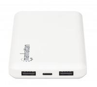 Manhattan 406277, 10000 mAh, Lithium Polymer (LiPo) Power Bank, White