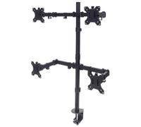 Manhattan 461566 Quad Desk Mount for TV & Monitors For screens 10" to 27", Stan