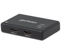 MANHATTAN 4K 2-Port HDMI-Splitter 4K@30Hz Netzteil NEW
