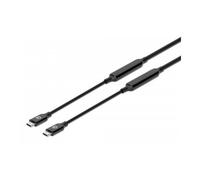 Manhattan USB-C to USB-C Cable 5m Active Male to Male Black 10 Gbps (USB 3.2 Gen2 aka USB 3.1) 3A (fast charging) SuperSpeed+ USB Lifetime Warranty