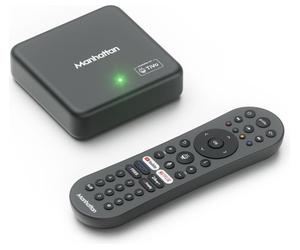MANHATTAN Aero 4K TV Streamer with Freely, Black