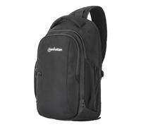 Manhattan Amsterdam Sling Backpack 13.3", Anti Theft, Black, Top Load Backpack, Carrier with Single Shoulder Strap for Notebooks and Tablets up to 13.3", Premium Padding, Front and Multiple Interior P