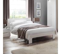 Manhattan Bed - White Gloss - 5ft King Size