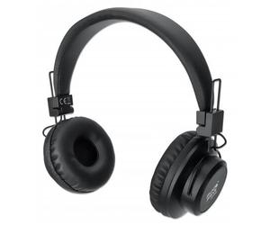 Manhattan Bluetooth On-Ear Headset, Microphone, FM Radio, Integrated Controls, 8 hour usage time, Max Range 10m, MicroSD Card slot, 3.5mm Aux port, Bluetooth v5.0, USB-A charging cable included, Three