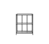 Manhattan Bookcase Low Black