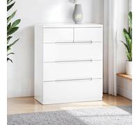 Manhattan Chest - 3+2 Drawer - White Gloss