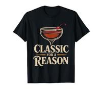 Manhattan Cocktail Classic Whiskey Drinker Identity Bold T-Shirt
