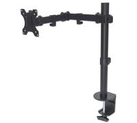 Manhattan Desk Mount for TV & Monitors (Full Motion), For screens 13" to 27", Clamp fitting to desk, VESA compatability: 75x75mm and 100x100mm - check the dimensions of the four mounting holes on back