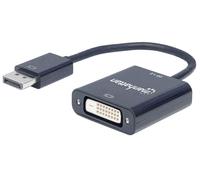 Manhattan DisplayPort 1.2a to DVI-D 24+1 Adapter Cable, 1080p@60Hz, 23cm, Male t