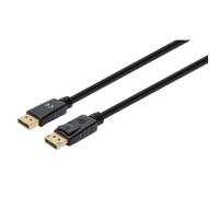 Manhattan DisplayPort 1.4 Cable, 8K@60hz, 3m, Suitable for ALL 8K, 4K & 1080p/HD uses - when upgrading now or have it ready for when you need it, PVC Cable, Male to Male, With Latches, Fully Shielded,