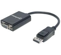 Manhattan DisplayPort to VGA HD15 Converter Cable. 15cm. Male to Femal