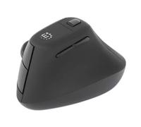 Manhattan Ergonomic Vertical Wireless Mouse (Right Handed) Black Adjustable 800/1200/1600dpi 2.4Ghz (effective range up to 10m) Six Button with Scroll Wheel Nano USB-A receiver AA battery (included) T