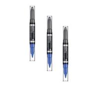 Manhattan Eyemazing Double Effect Eyeshadow & Liner, 2-in-1 Kajal and Eyeshadow, Colour 004 Cobalt Storm, Long-Lasting, Waterproof, with Glitter Particles (Pack of 3)