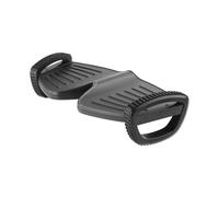 Manhattan Foot Rest/Rocker Under-Desk Comfort and Productivity Enhancer Two Rocking Motions 277 x 502mm Textured Surface Black Lifetime Warranty