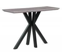 Manhattan Grey 120cm Console Table with Black Spider Legs Base