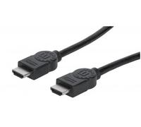 Manhattan HDMI 4K@30Hz Cable, 2m, Male to Male, Black, Ultra HD 4k x 2k, Fully Shielded, Gold Plated Contacts, Lifetime Warranty, High Speed, Equivalent to HDMM2M