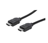 Manhattan HDMI 4K@30Hz Cable with Ethernet, 3m, Male to Male, Black, Ultra HD 4k x 2k, Fully Shielded, Gold Plated Contacts, Lifetime Warranty, High Speed, Equivalent to HDMM3MHS
