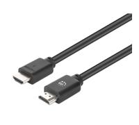 Manhattan HDMI 4K@60Hz Cable with Ethernet, 15m, Suitable for ALL 4K & 1080p/HD uses - when upgrading now or have it ready for when you need it, Male to Male, Black, Ultra HD 4k x 2k, Lifetime Warrant