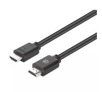 Manhattan HDMI 4K@60Hz Cable with Ethernet, 7.5m, Suitable for ALL 4K & 1080p/HD uses - when upgrading now or have it ready for when you need it, Male to Male, Black, Ultra HD 4k x 2k, Lifetime Warran