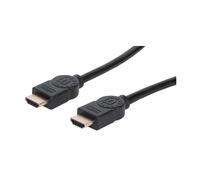Manhattan HDMI Cable with Ethernet 8K@60Hz (Ultra High Speed) 2m Male to Male Black 4K@120Hz Ultra HD 4k x 2k Fully Shielded Gold Plated Contacts Lifetime Warranty Polybag