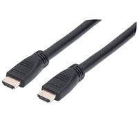 Manhattan HDMI 4K@60Hz Cable with Ethernet - CL3 rated, 10m, Suitable for In-Wall use, For ALL 4K & 1080p/HD uses - when upgrading now or have it ready for when you need it, Male to Male, Black, Ultra