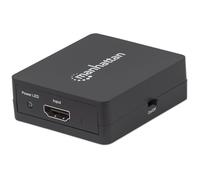 Manhattan HDMI Splitter 2-Port , 1080p, Black, Displays output from x1 HDMI s...