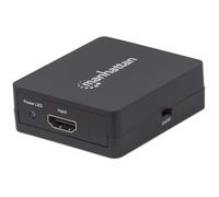 Hdmi Splitter 1080P 2 Port- Usb-A Powered Black NEW