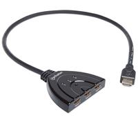 Manhattan HDMI Switch 3-Port. 1080p. Connects x3 HDMI sources to x1 di