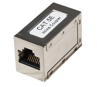 Manhattan Intellinet Inline-Patchkabelkupplung Cat5e 2 x RJ45 geschrimt silber