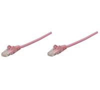 MANHATTAN Intellinet U/UTP Category 6 Network Cable RJ-45 Connection to Connection 25.0 m Pink