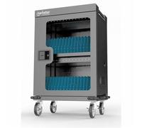Manhattan Charging Cabinet/Cart via USB-C x32 Devices Trolley Power Delivery 18W per port (576W total) Suitable for iPads/other tablets/chromebooks up to 15.6" Bays 380x30x280mm Device charging cables not included Lockable (PIN code) EU & UK p