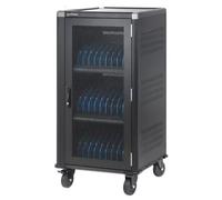 Manhattan Laptop Charging Cabinet Trolley/Cart via USB-C 65W 16" 30-bay Suitable for USB-C laptops (to 16") iPads MacBooks Chromebooks other USB-C devices Bays 395x32.5x290mm USB-C charging cables inc