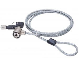 Manhattan Laptop Lock (Kensington) with two keys, Compatible with Kensington standard style locks, 1.5m cable, Anti theft, Strong steel cable - metal with clear PVC jacket, Notebook, Lifetime Warranty