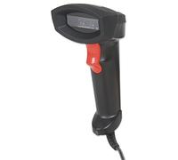 Manhattan Linear CCD Handheld Barcode Scanner, USB, 500mm Scan Depth, IP54 rating, Cable length 1.5m, Max Ambient Light 100,000 lux (sunlight), Black, Box