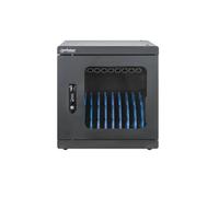 Manhattan Loading Cabinet with 10 Sockets Glass Door Lockable