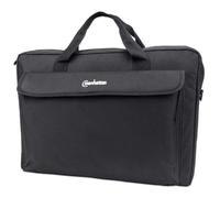 Manhattan London Laptop Bag 17.3", Top Loader, Accessories Pocket, Shoulder Strap (removable), Notebook Case, Black, Three Year Warranty