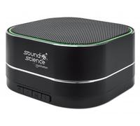 Manhattan Metallic Bluetooth Speaker, Microphone, FM Radio, Decent Sound Output (3W), 6 hour Playback time, Integrated Controls, Range 10m, microSD card reader, Aux 3.5mm, USB-A charging cable incl, B