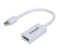 Manhattan Mini DisplayPort 1.2 to HDMI Adapter Cable. 1080p@60Hz. 17cm