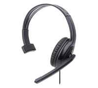Manhattan Mono Over-Ear Headset Usb Microphone Boom Padded Retail Box Packaging