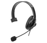 Manhattan Headset - Mono USB-A Over-Ear - Reversible Mic, In-Line Volume/Mute, 2m Cable, Black