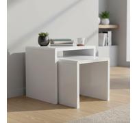 Manhattan Nest of Tables - Set of 2 - White Gloss