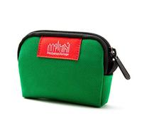 Manhattan Portage Coin Purse With Divider And Zipper Closure Credit Card Holder Cash Organizer Jewelry Pouch Fits Cards Money Change for Women and Men, Green, XS, Minimalist Coin Purse With Divider