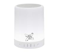 Manhattan Sound Science Bluetooth Speaker (Clearance Pricing), 5 hour Playback time, Range 10m, microSD card reader (32GB), Aux 3.5mm connector, Output 3W, USB-A charging cable included, 1200mAH battery, Bluetooth v5, Built-in hanger, White, 3 Year Warranty,Boxed