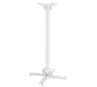 Manhattan Projector Mount, Ceiling, Universal, Full Motion, Height Range: 745 to 1145mm, Max 35kg, White, 360° rotation, +/-20° Tilt, and +/-8° Swivel