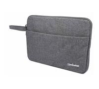 Manhattan Seattle Laptop Sleeve 14.5", Grey, Padded, Extra Soft Internal Cushioning, Main Compartment with double zips, Zippered Front Pocket, Carry Loop, Water Resistant and Durable, 3 Year Warranty