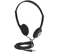 Manhattan Stereo On-Ear Headphones (3.5mm), Adjustable Split Headband, Foam Earpads, Speaker 80W max, Standard 3.5mm stereo jack/plug for audio output, cable 2.2m, Black, Three Year Warranty, Blister