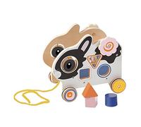 Manhattan Toy My Pal Clover Wooden Pull-Along Preschool Activity Toy