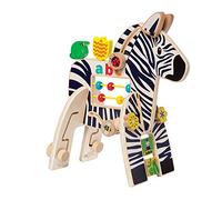 Manhattan Toy Safari Zebra Wooden Toddler Activity Toy